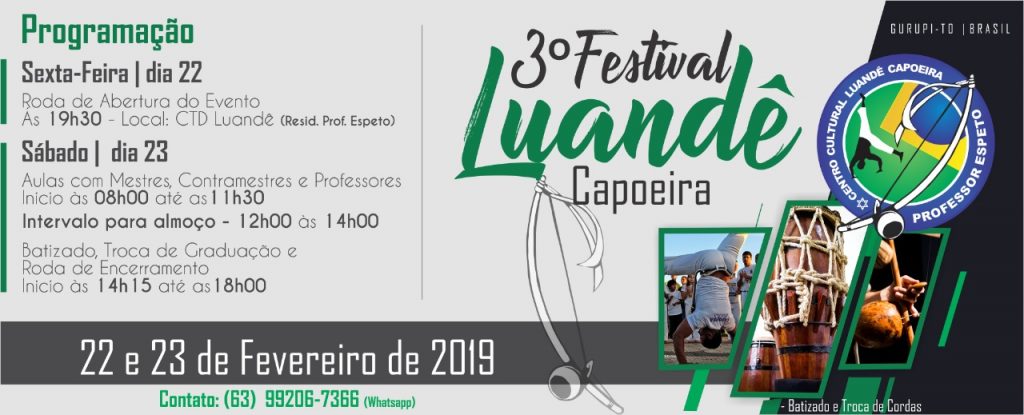Capoeira-1024x415 Terceiro Festival Luandê de Capoeira inicia nesta sexta em Gurupi
