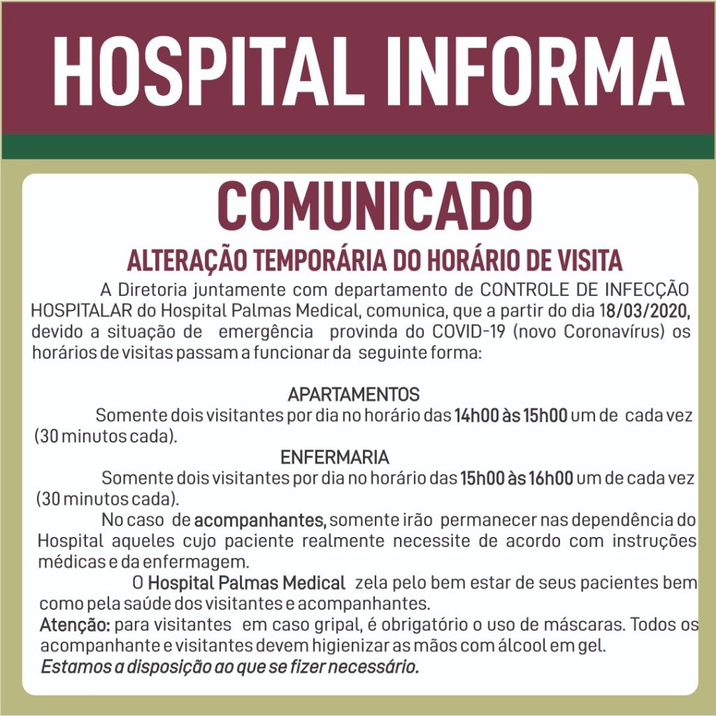 Medical-Nota-Medical--1024x1024 Hospital Palmas Medical altera temporariamente horários de visitas