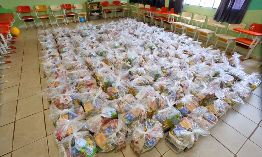 Kit-Alimentação Governo do Tocantins entrega mais de 23 mil kits de alimentação e higiene para estudantes na regional de Palmas