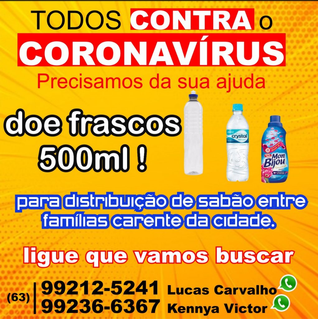 luv-1021x1024 Campanha arrecada frascos para a distribuição de sabão que será destinado a famílias carentes de Gurupi