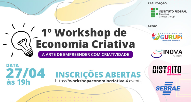 IFTO-workshop-banner-portal IFTO de Gurupi abre inscrições gratuitas para 1º Workshop de Economia Criativa