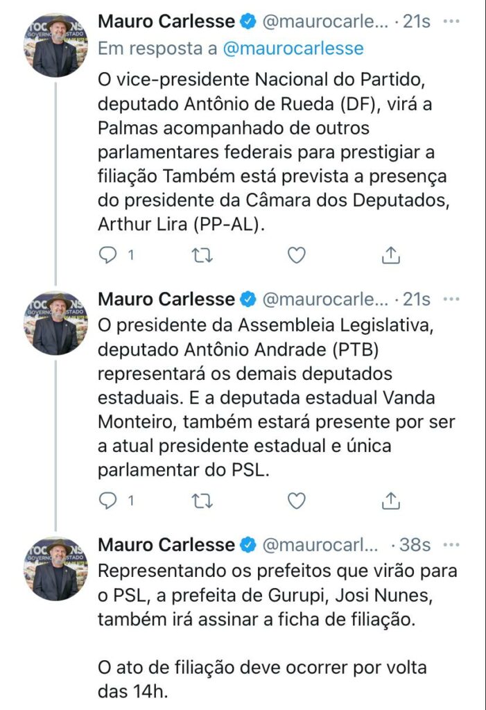 IMG-20210412-WA0174-701x1024 Governador Mauro Carlesse e prefeita Josi Nunes assinam ficha de filiação do PSL nesta terça-feira