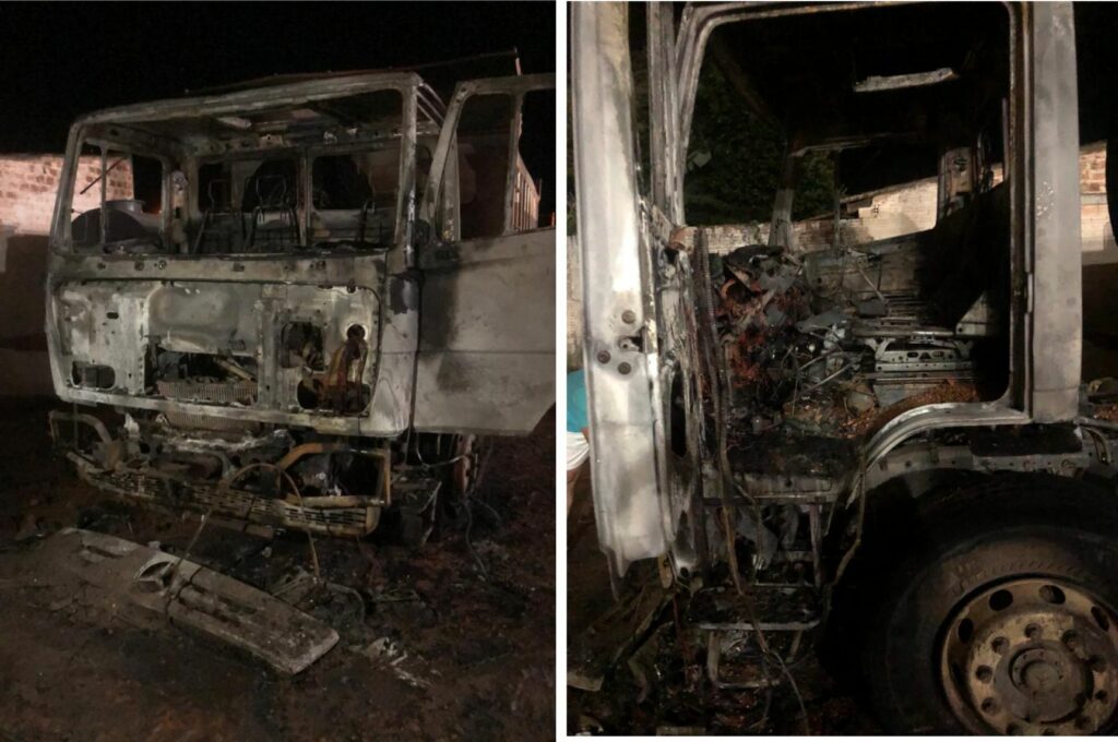Fogo-Cariri-2-1024x680 Caminhão pega fogo na garagem da prefeitura de Cariri