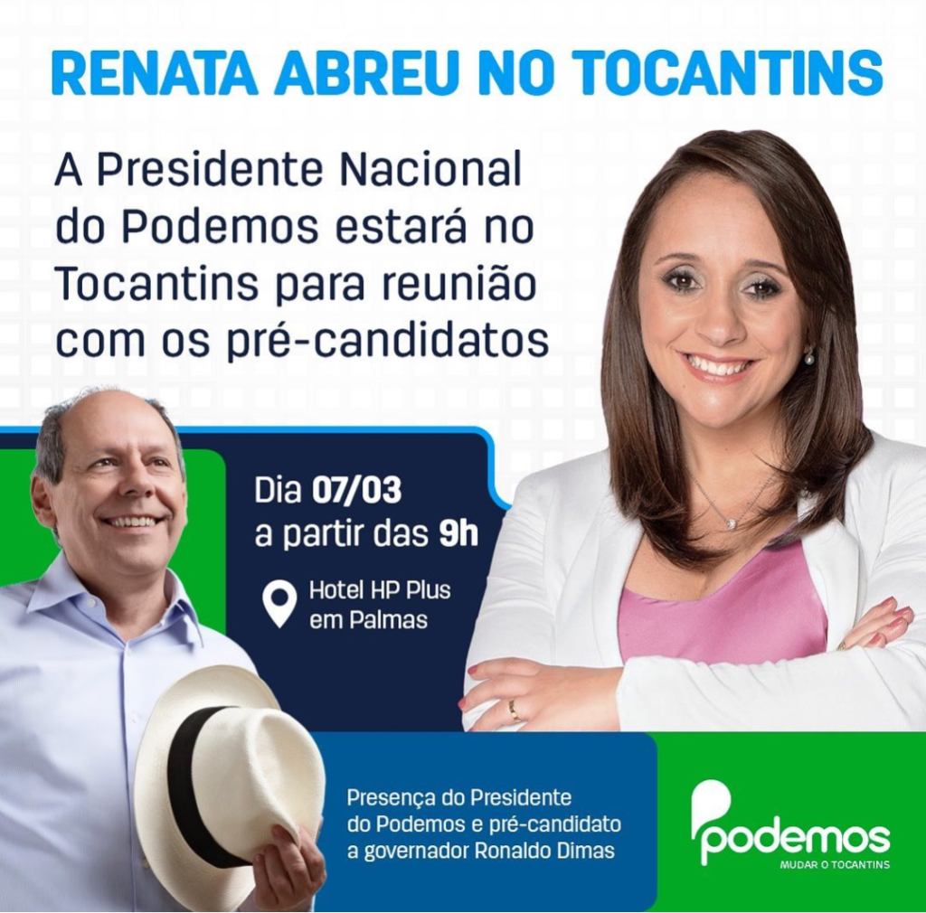 Screenshot_20220306-1636392-1024x1010 Presidente do Podemos visita o Tocantins para debater sobre eleições 2022