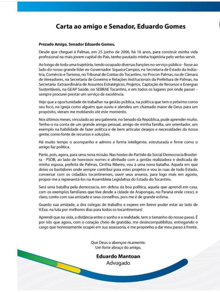 IMG-20220630-WA0087-769x1024 Eduardo Mantoan confirma pré-candidatura a Estadual e desincompatibiza do gabinete do senador Eduardo Gomes