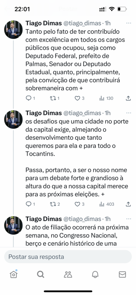 IMG_3077-473x1024 Tiago Dimas usa Rede social X, ex-Twitter para anunciar filiação de Eduardo Siqueira no Podemos