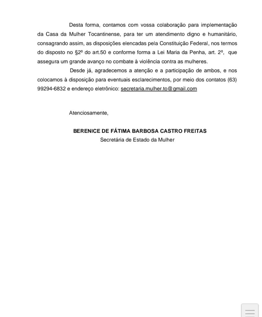 f25aadd8-db22-4b09-b4aa-cf3f8b110943-846x1024 Berenice Barbosa defende a implantação da Casa da Mulher Tocantinense nos municípios de Gurupi e Araguaína