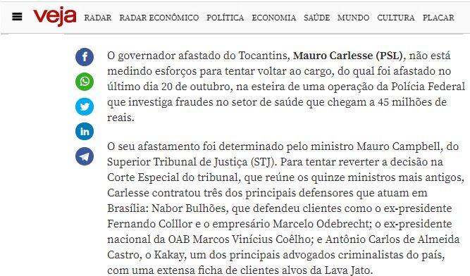 veja Kátia Abreu diz que Carlesse não contratou o famoso Dr. Kakay e levanta questionamento: Quem plantou a notícia falsa?