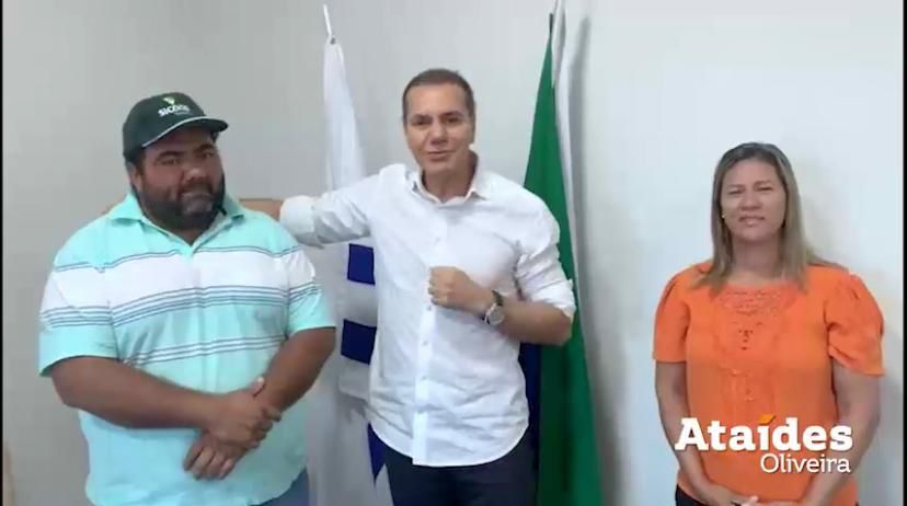 Ataides-porto-nacional Vice-prefeito de Porto Nacional, Joaquim do Luzimangues, e sua esposa, vereadora Joelma, declaram apoio à pré-candidatura de Ataídes ao Senado