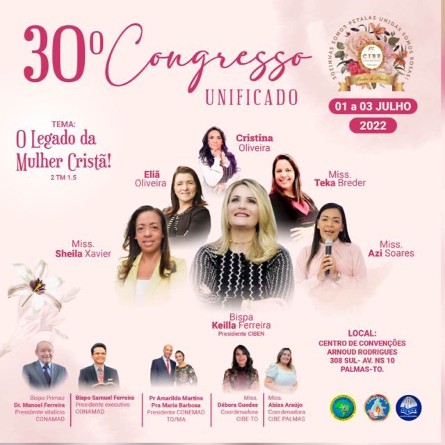 IMG-20220701-WA0104 CIBE Unificado: Congresso evangélico deve reunir cerca de 6 mil mulheres em Palmas nesta sexta, 1°